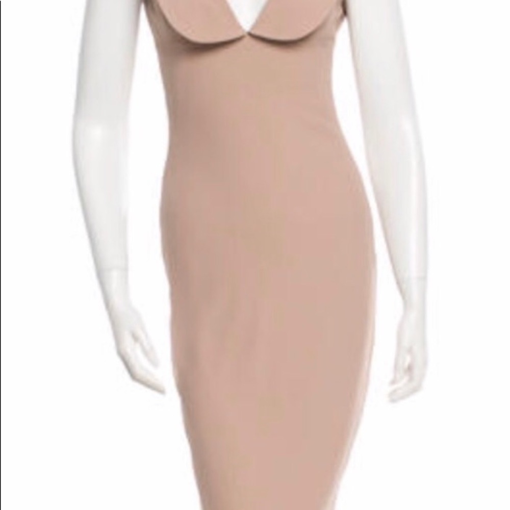 Alexander McQueen Nude/Blush Pencil Dress